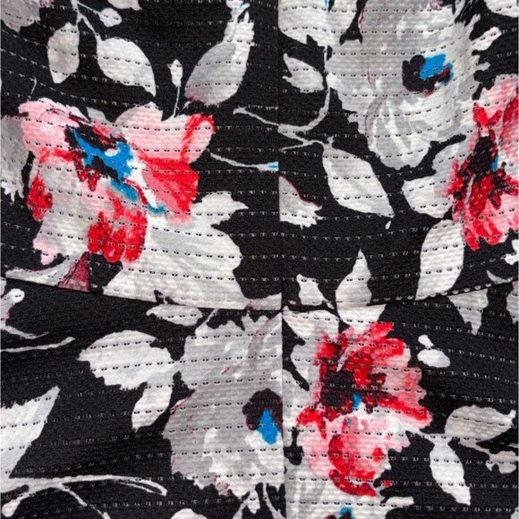 Express Strapless Floral Mini Dress-Black/White-Size 8-GUC - Picture 7 of 8
